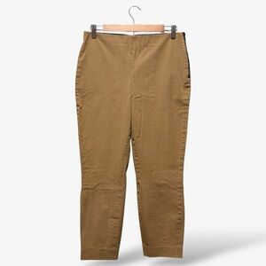 Everlane Side Zip Pants Tan Brown Bi-Stretch Work Knit Size 10 Casual Office